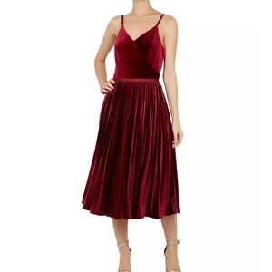 *Ted Baker Pleated Velvet Dress Size 1/US 4*